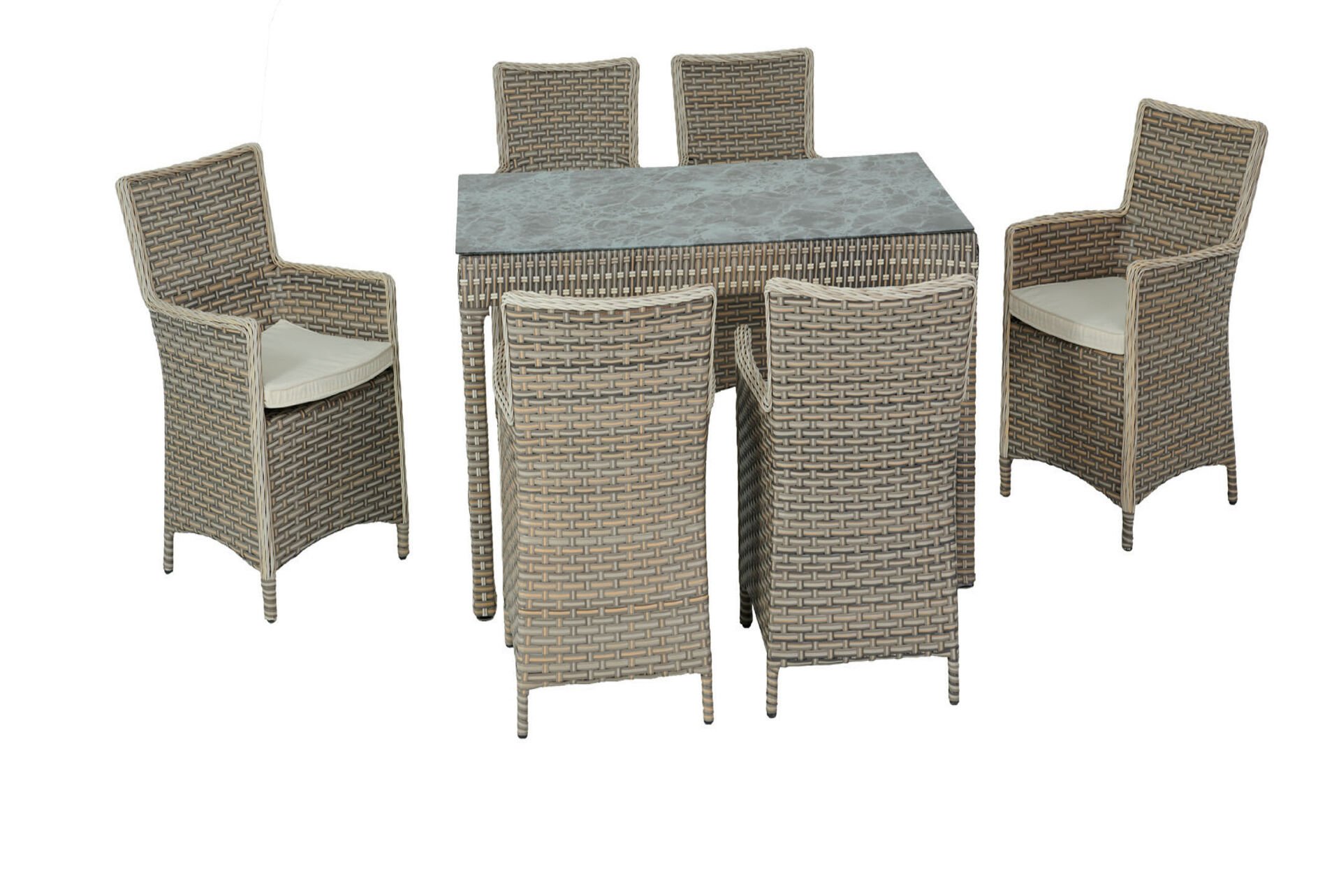 Anka 90x150 Altı Kişilik Masa Takımı