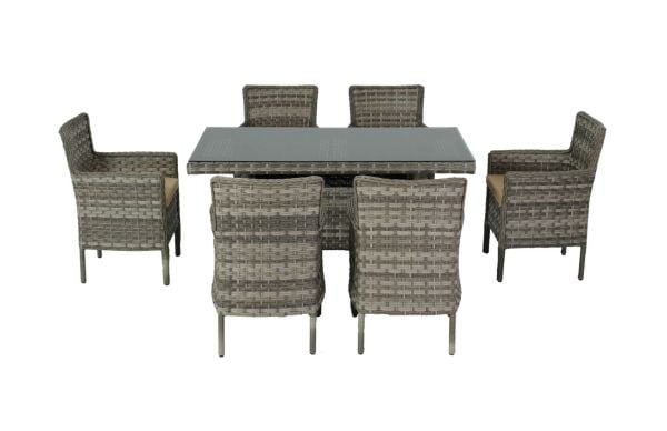 Eva 90x160 Altı Kişilik Masa Takımı