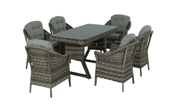 Nova 90x170 Altı Kişilik Masa Takımı