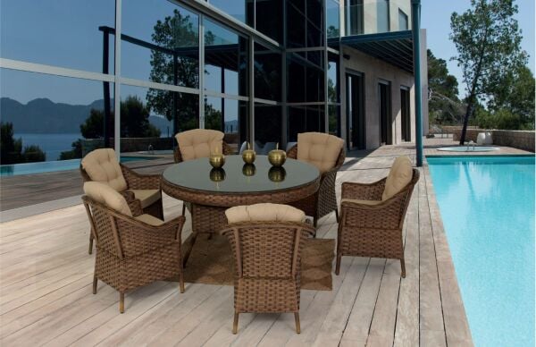 Nova 140 Çap Yuvarlak Masa Takımı