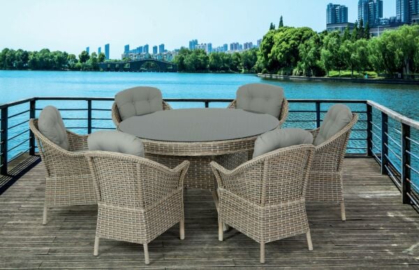 Nova 140 Çap Yuvarlak Masa Takımı