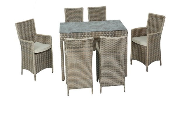 Anka 90x150 Altı Kişilik Masa Takımı