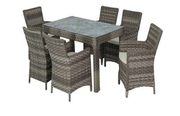 Anka 90x150 Altı Kişilik Masa Takımı